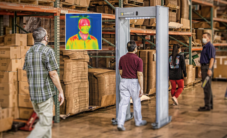 Walk through magnetometer determines a resolution that can be detected through its sensors and recognizes the wrong elements